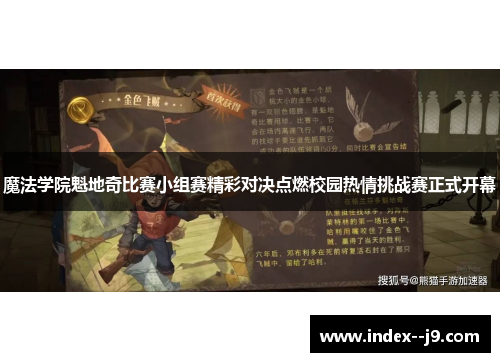 魔法学院魁地奇比赛小组赛精彩对决点燃校园热情挑战赛正式开幕